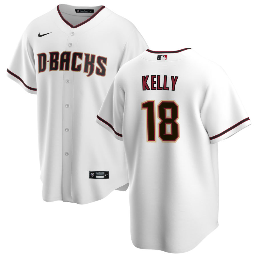 Nike Men #18 Carson Kelly Arizona Diamondbacks Baseball Jerseys Sale-White